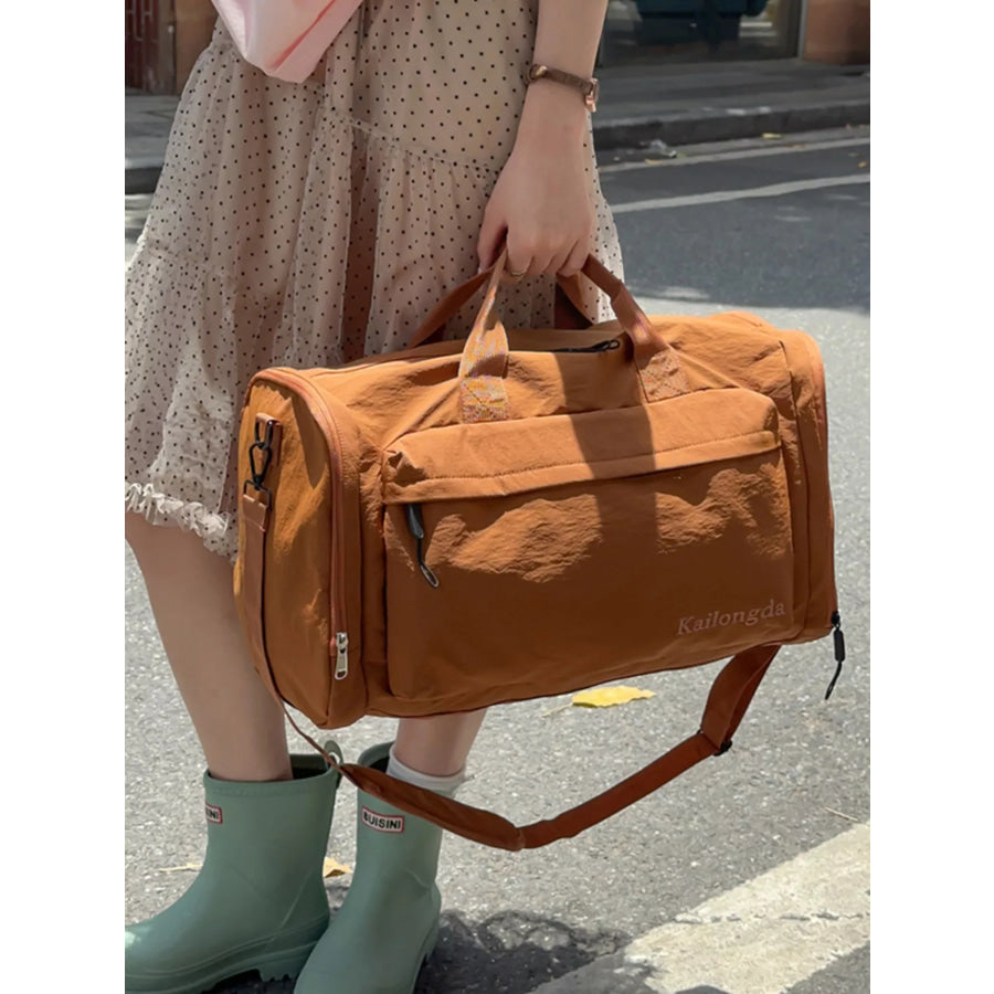 Oxford Cloth Duffel Bag Brown / onesize Apparel and Accessories