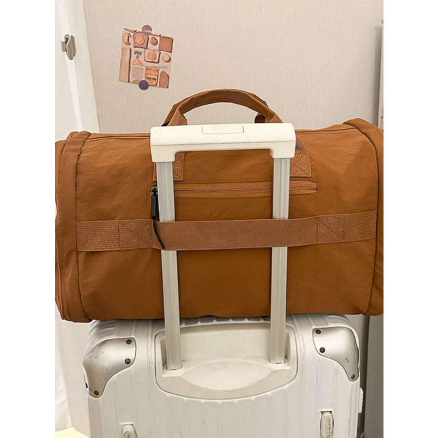 Oxford Cloth Duffel Bag Brown / onesize Apparel and Accessories