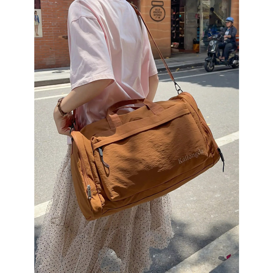 Oxford Cloth Duffel Bag Brown / onesize Apparel and Accessories