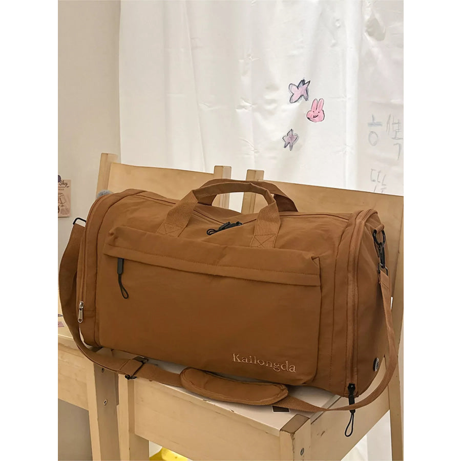 Oxford Cloth Duffel Bag Brown / onesize Apparel and Accessories
