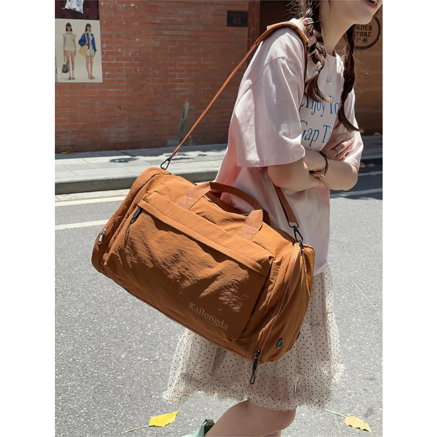 Oxford Cloth Duffel Bag Brown / onesize Apparel and Accessories