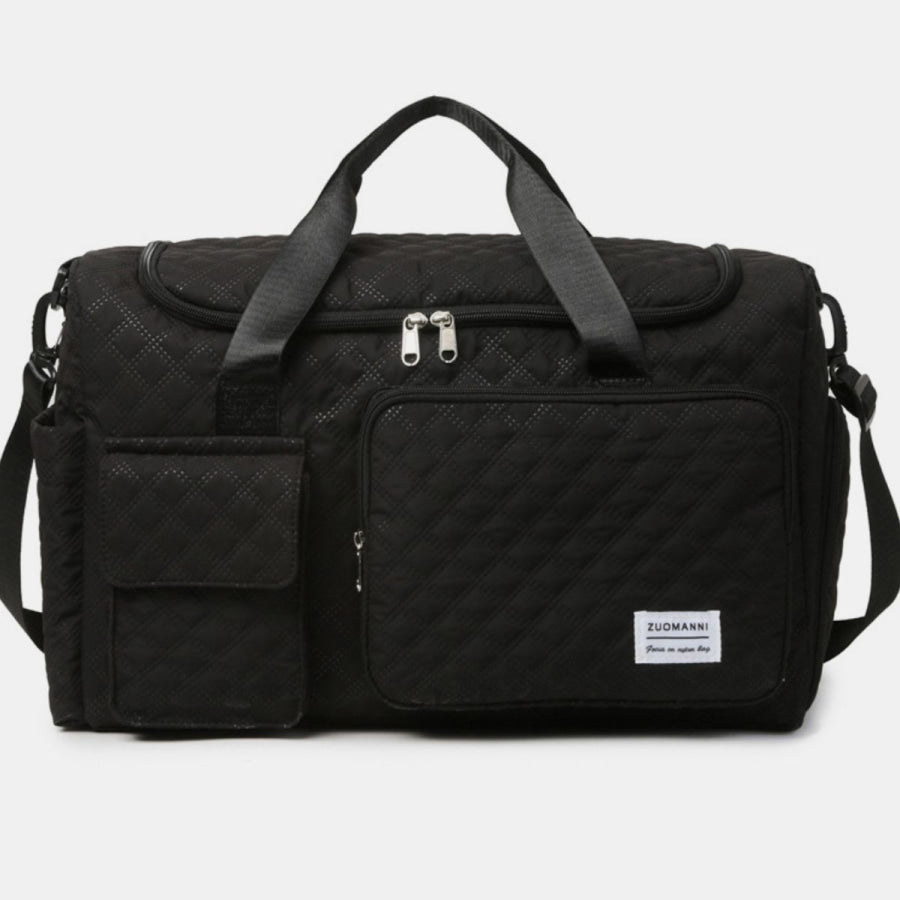 Oxford Cloth Multi Pockets Travel Bag Black / One Size Apparel and Accessories