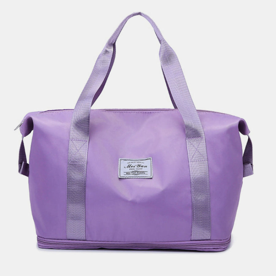 Oxford Cloth Oversize Travel Bag Vivid Violet / One Size Apparel and Accessories