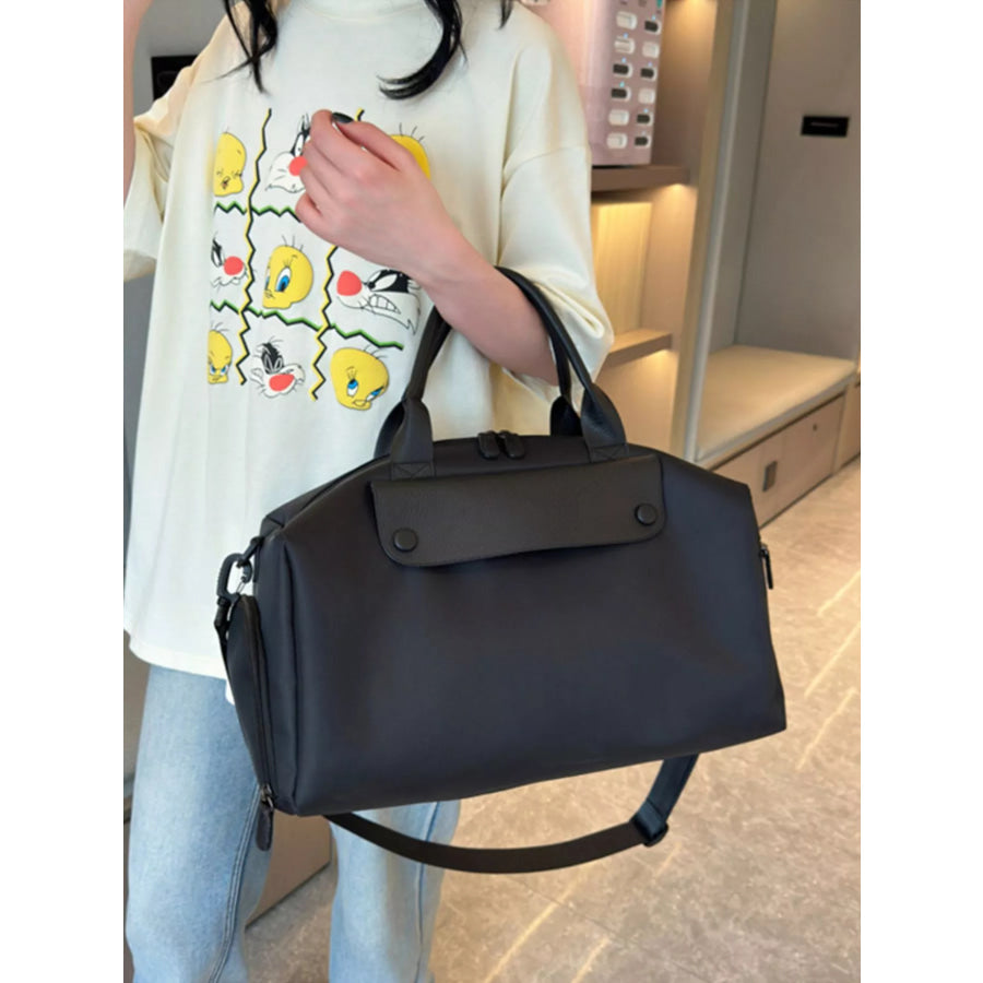 Oxford Cloth Travel Bag Black / One Size Apparel and Accessories
