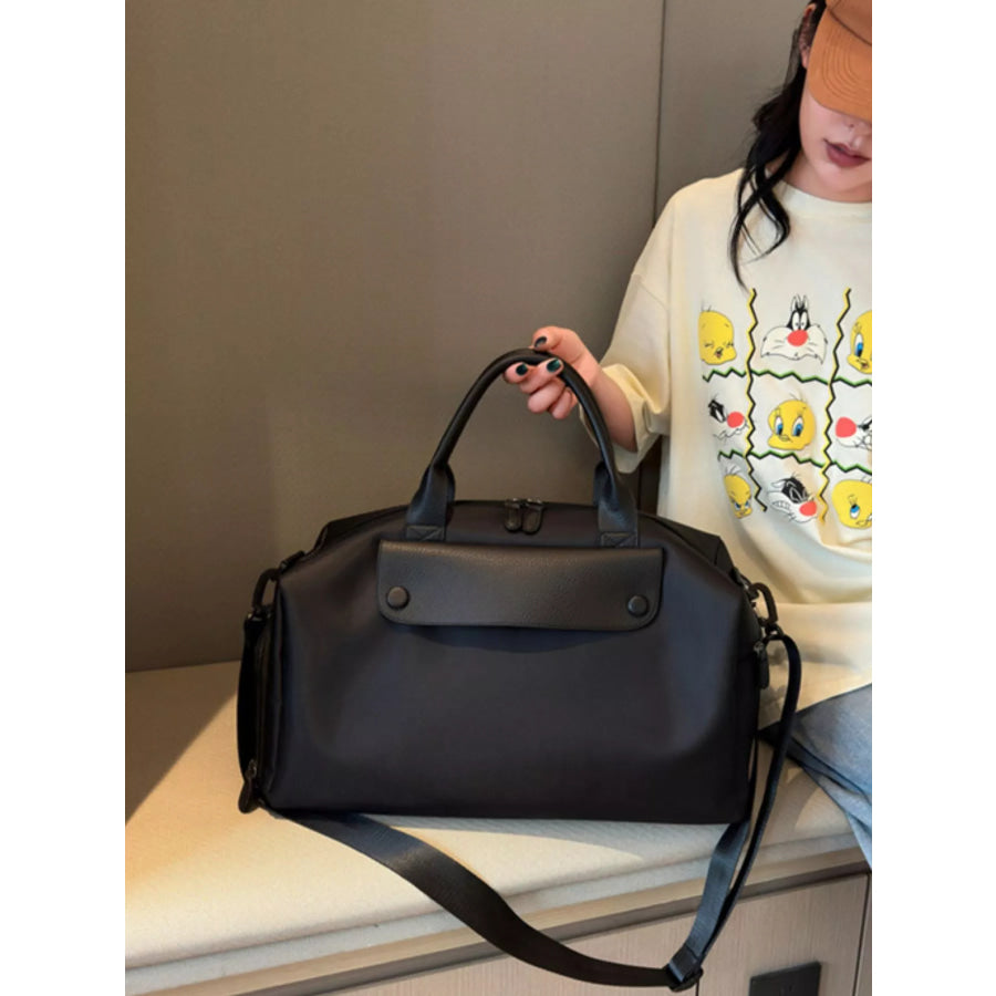 Oxford Cloth Travel Bag Black / One Size Apparel and Accessories