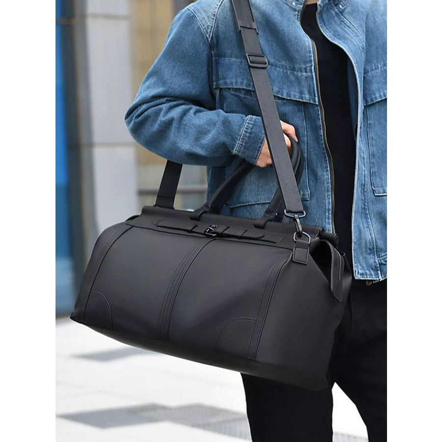 Oxford Cloth Travel Bag Black / One Size Apparel and Accessories