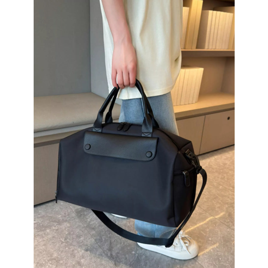 Oxford Cloth Travel Bag Black / One Size Apparel and Accessories