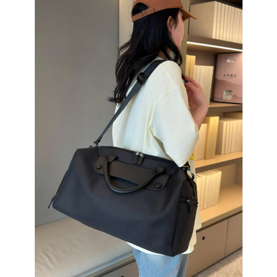 Oxford Cloth Travel Bag Black / One Size Apparel and Accessories
