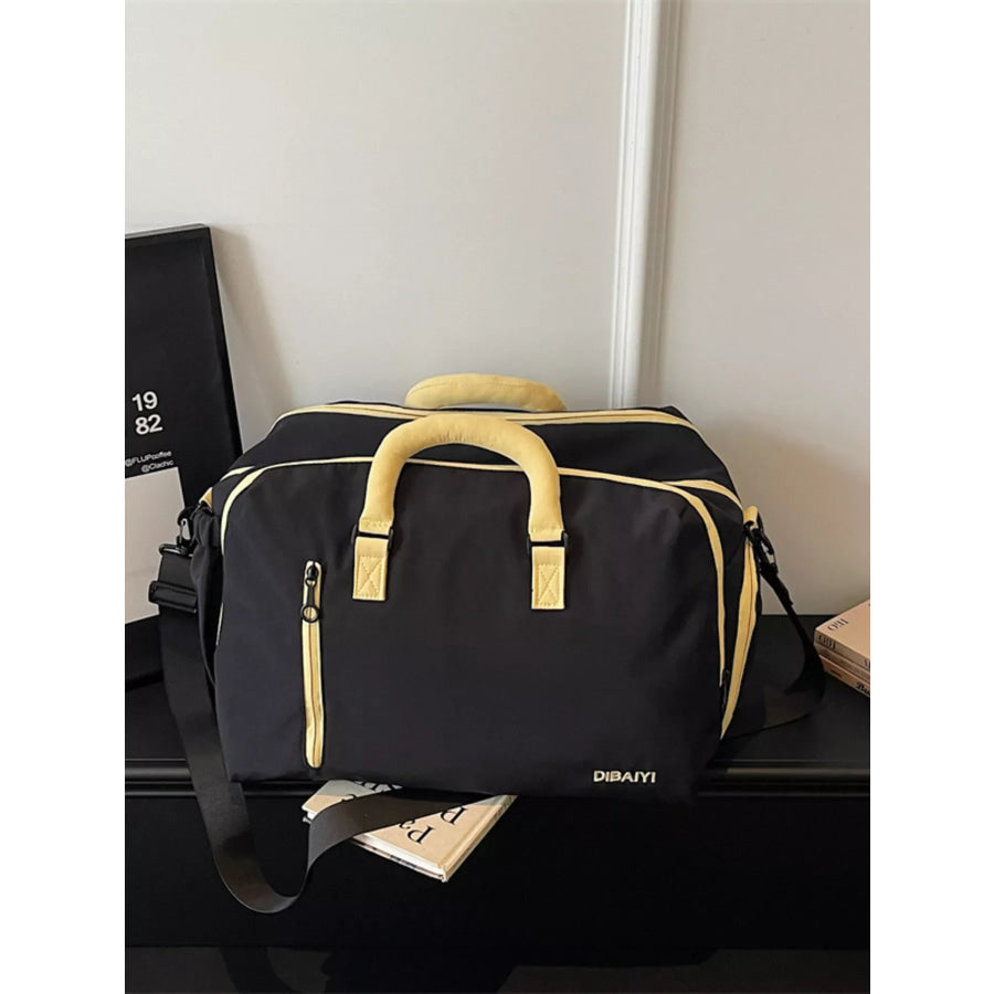 Oxford Cloth Travel Bag Black / One Size Apparel and Accessories