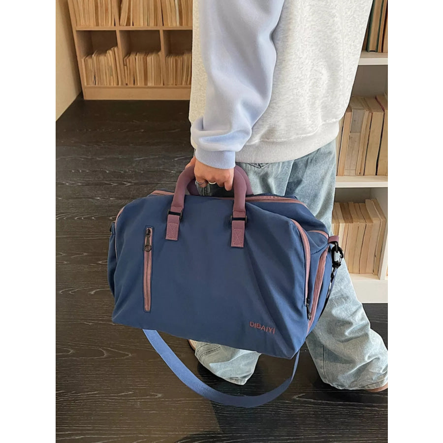 Oxford Cloth Travel Bag Blue / One Size Apparel and Accessories