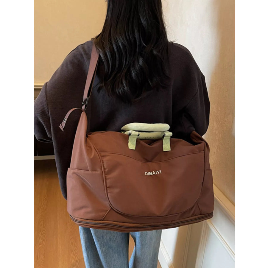 Oxford Cloth Travel Bag Brown / onesize Apparel and Accessories