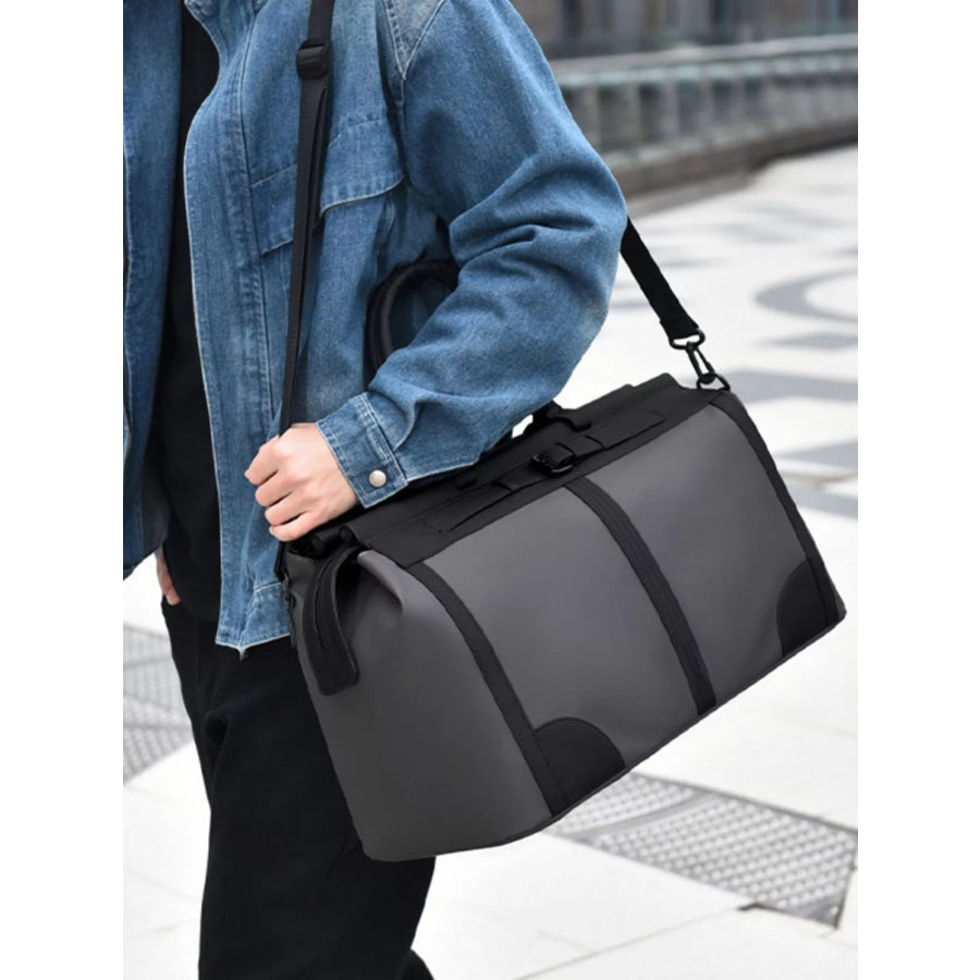 Oxford Cloth Travel Bag Gray / One Size Apparel and Accessories