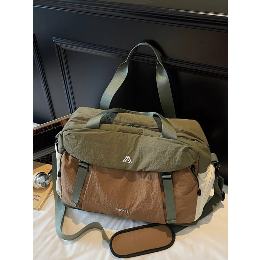 Oxford Cloth Travel Bag Green / One Size Apparel and Accessories