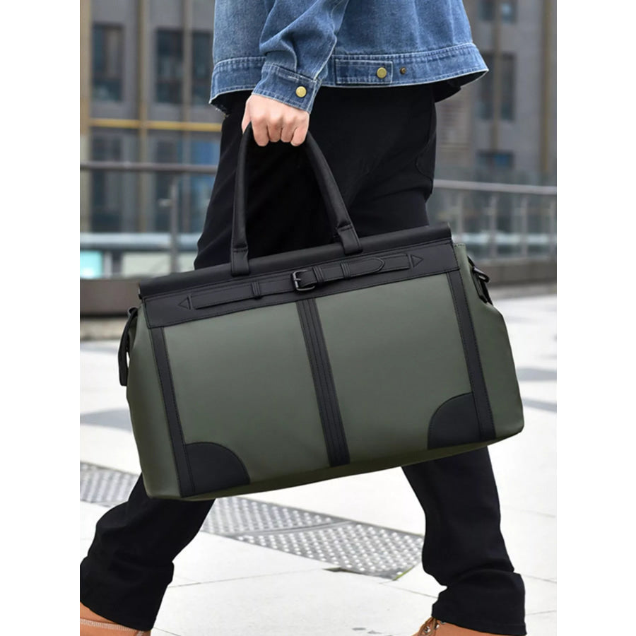 Oxford Cloth Travel Bag Green / One Size Apparel and Accessories