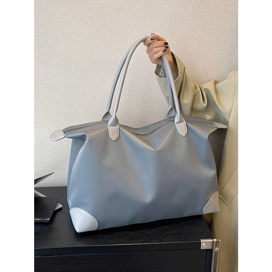 Oxford Cloth Travel Bag Grey / One Size Apparel and Accessories