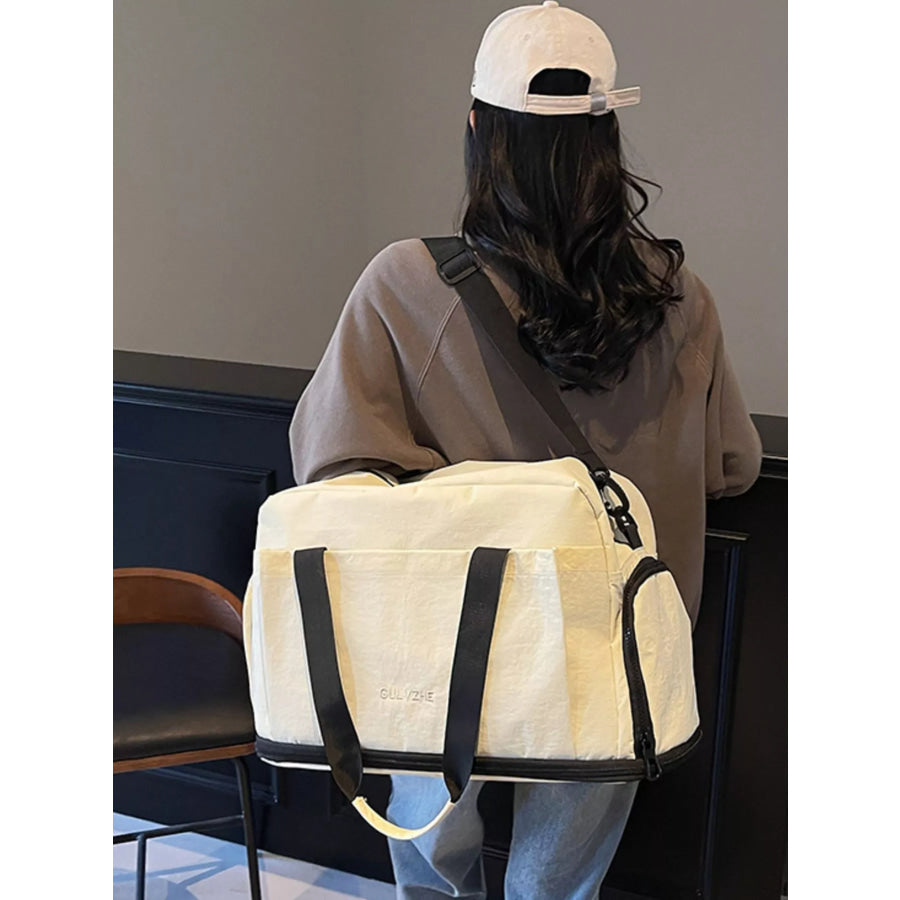 Oxford Cloth Travel Bag Off-white / onesize Apparel and Accessories