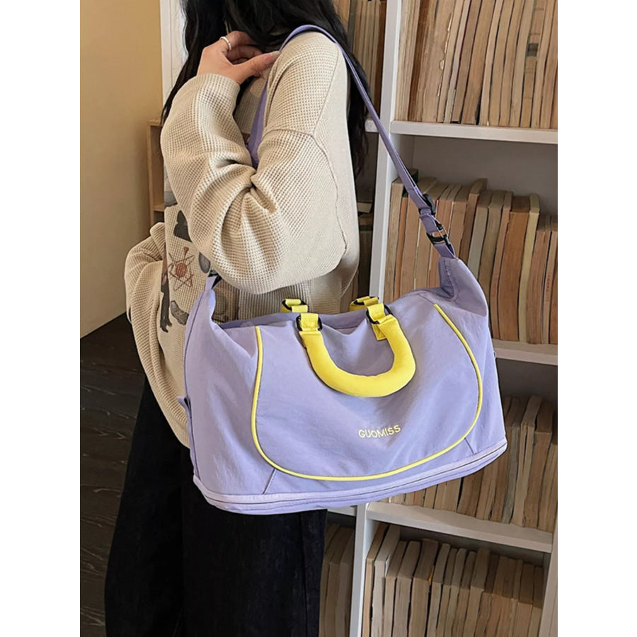 Oxford Cloth Travel Bag Purple / One Size Apparel and Accessories