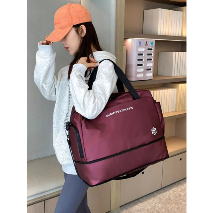 Oxford Cloth Travel Bag Wine Red / onesize Apparel and Accessories