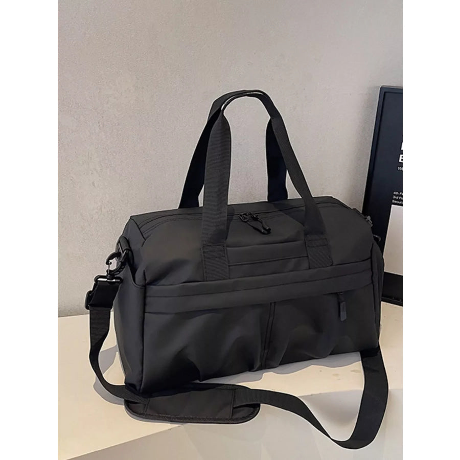 Oxford Cloth Travel Duffel Bag Black / ONESIZE Apparel and Accessories