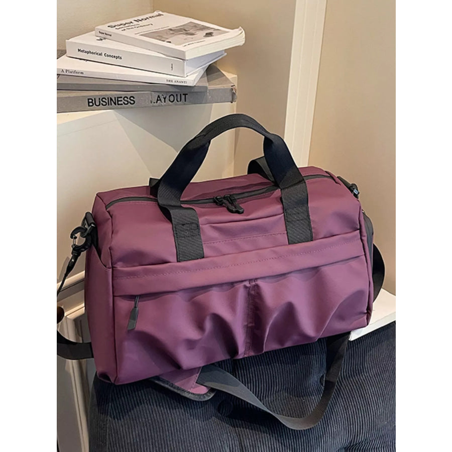 Oxford Cloth Travel Duffel Bag Purple / ONESIZE Apparel and Accessories