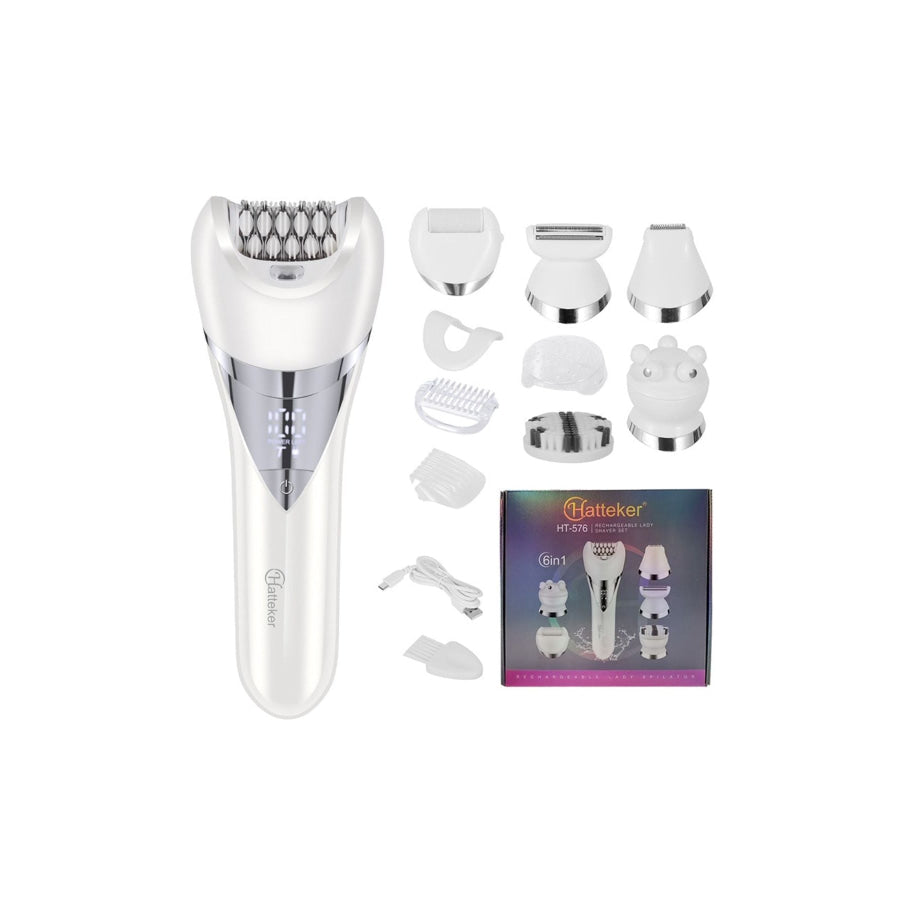 Painless Electric Hair Removal White / One Size Apparel and Accessories