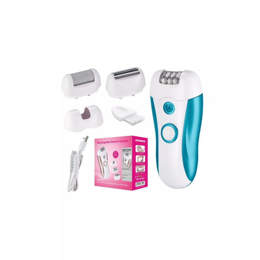 Painless Hair Removal Epilator Blue / One Size Apparel and Accessories
