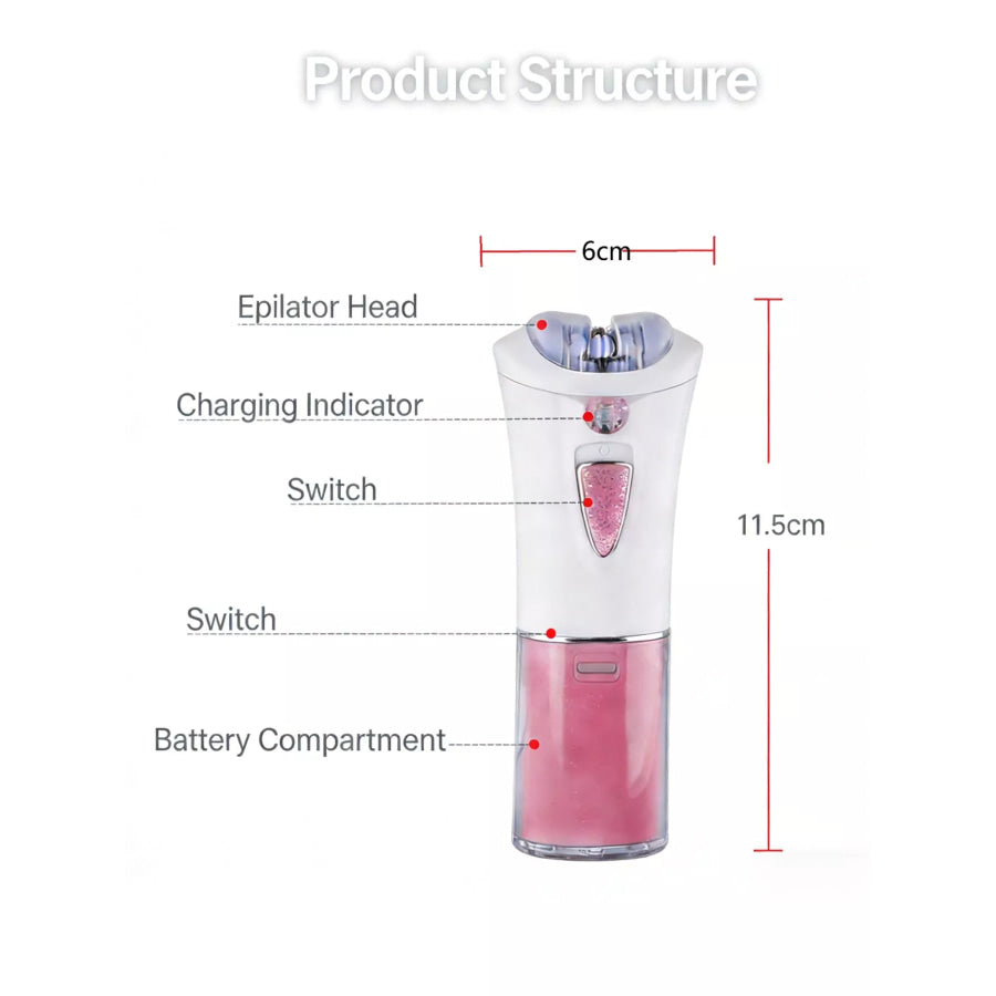Painless Portable Hair Removal Cerise / ONESIZE Apparel and Accessories