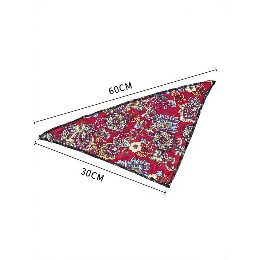 Paisley Print Pet Scarf & Hat Apparel and Accessories