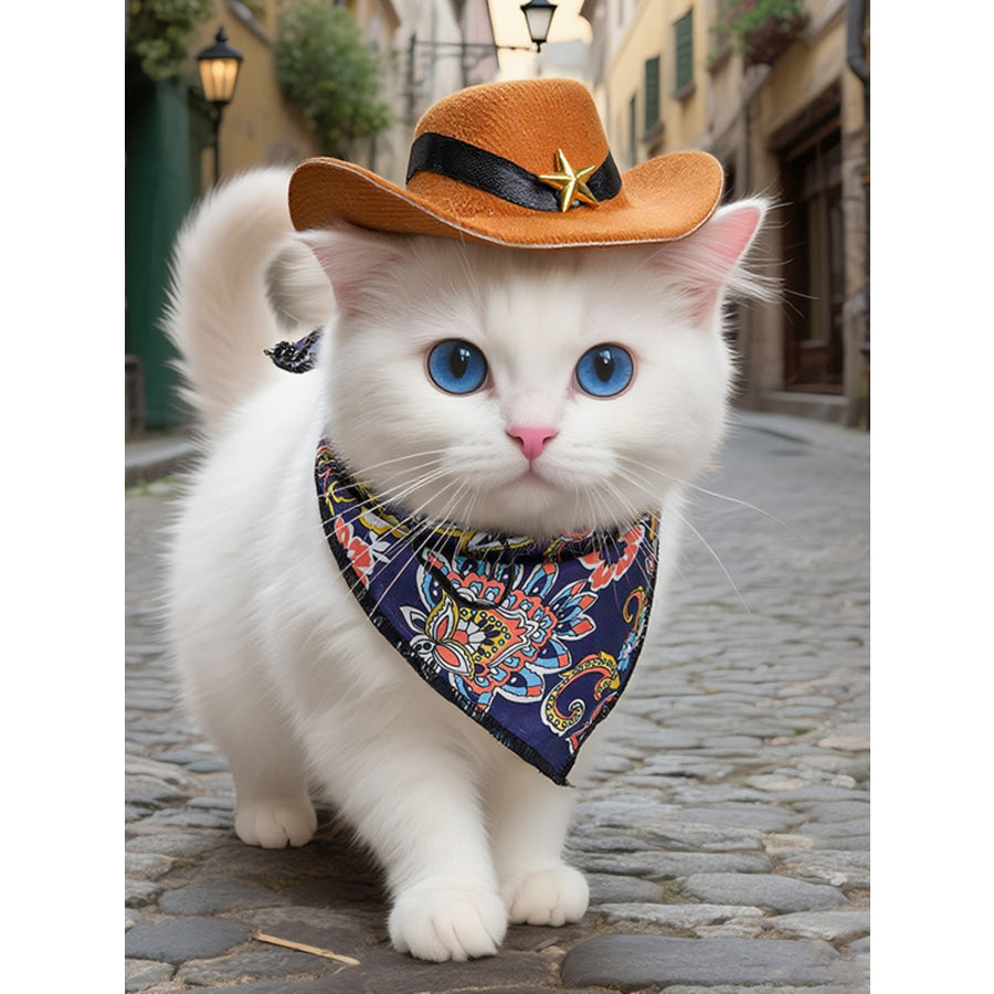 Paisley Print Pet Scarf & Hat Apparel and Accessories