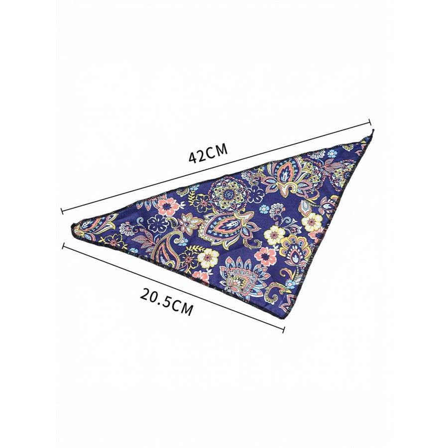 Paisley Print Pet Scarf & Hat Apparel and Accessories