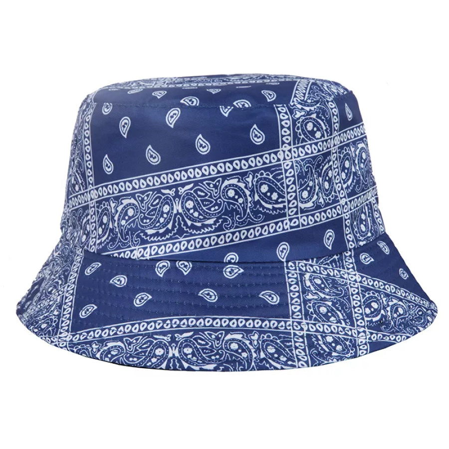 Paisley Print Reversible Bucket Hat Pink Purple / onesize Apparel and Accessories