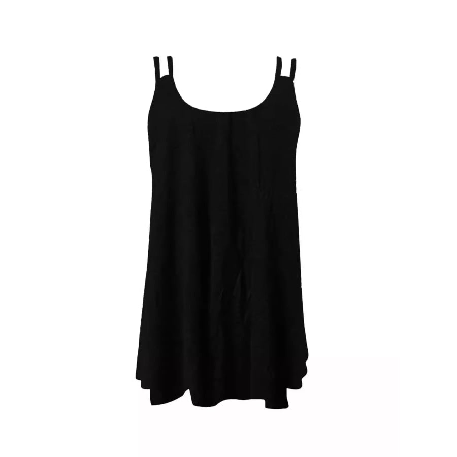 Paisley Print Round Neck Tank Apparel and Accessories