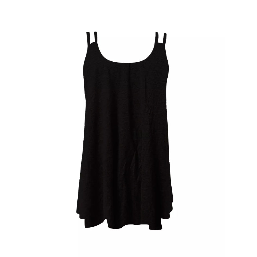 Paisley Print Round Neck Tank Apparel and Accessories