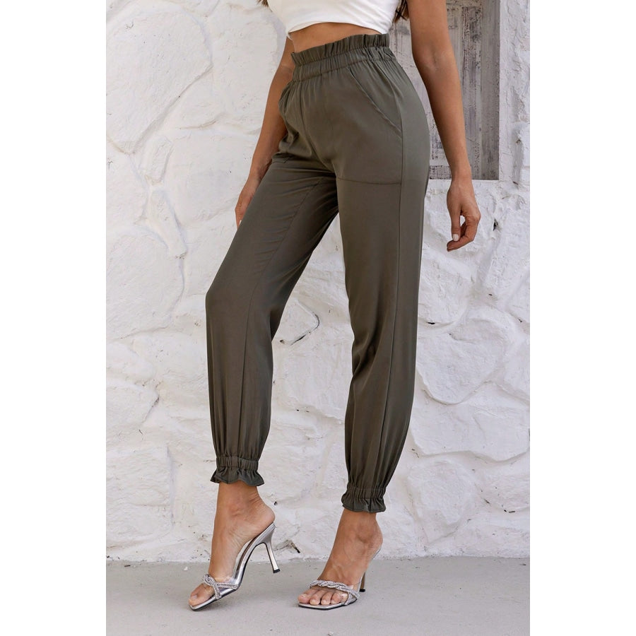 Paperbag Waist Pants with Pockets