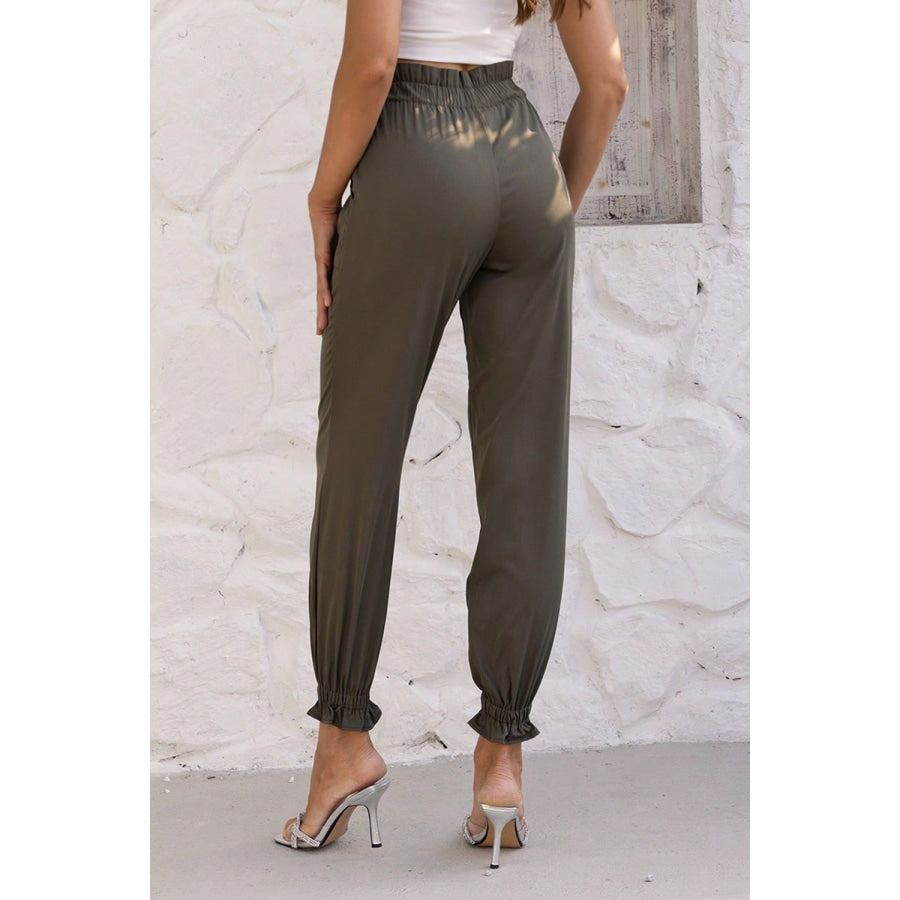 Paperbag Waist Pants with Pockets