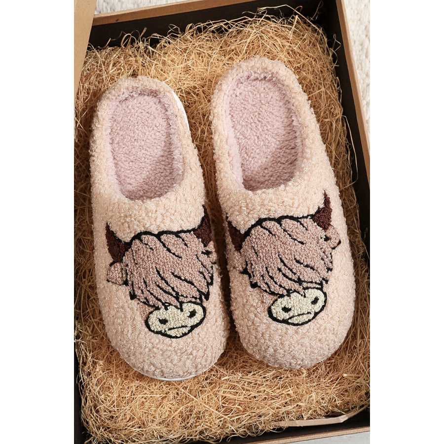 Parchment Cartoon Animal Plush Slippers Shoes &amp; Bags/Slippers