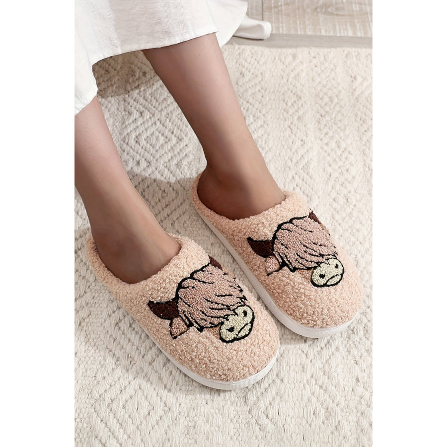 Parchment Cartoon Animal Plush Slippers Shoes &amp; Bags/Slippers