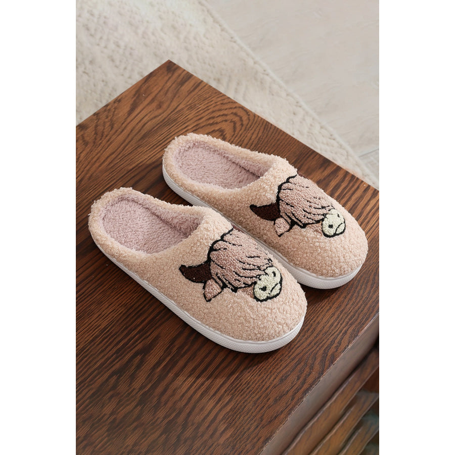 Parchment Cartoon Animal Plush Slippers Shoes &amp; Bags/Slippers