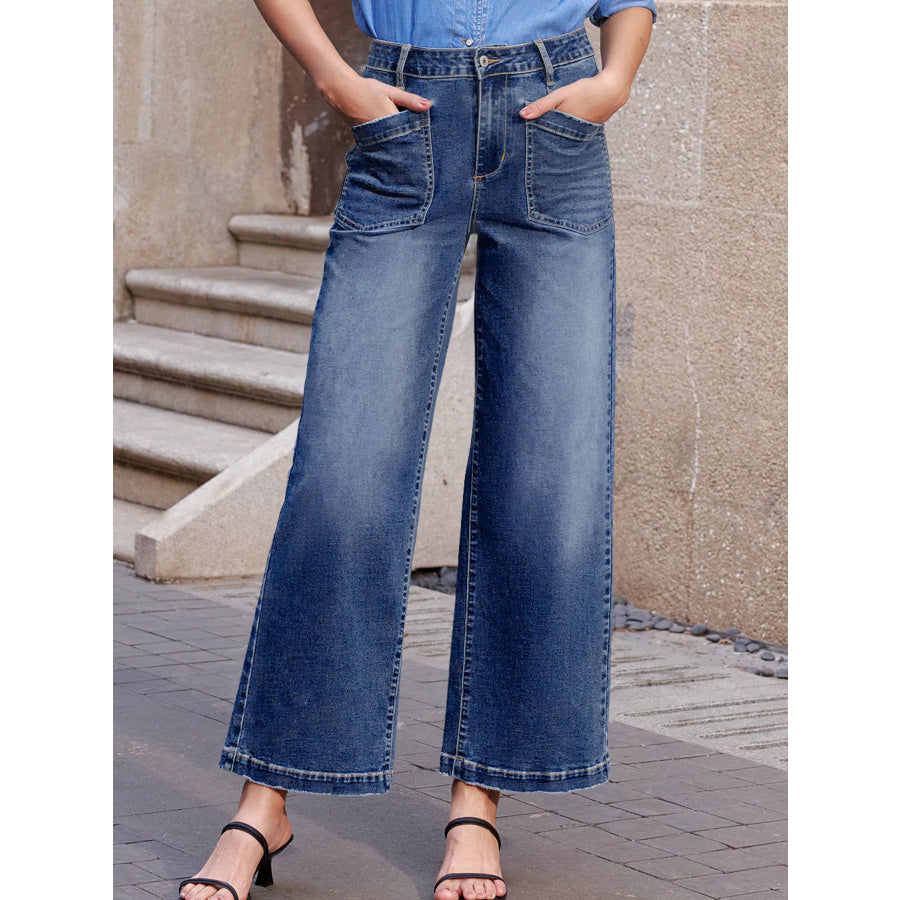 Patch Pocket Shift Jeans Apparel and Accessories