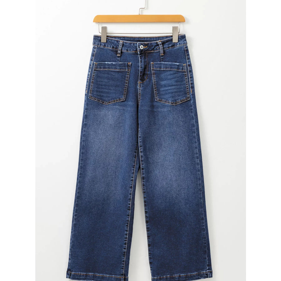 Patch Pocket Shift Jeans Apparel and Accessories
