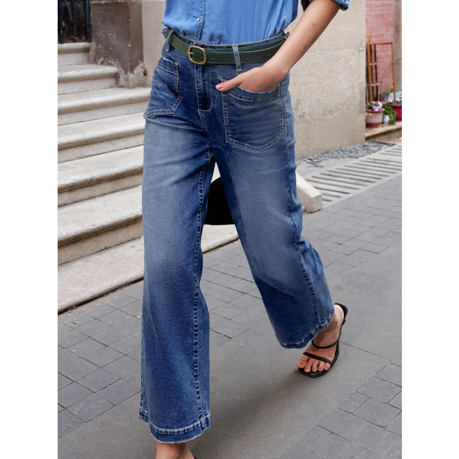 Patch Pocket Shift Jeans Apparel and Accessories