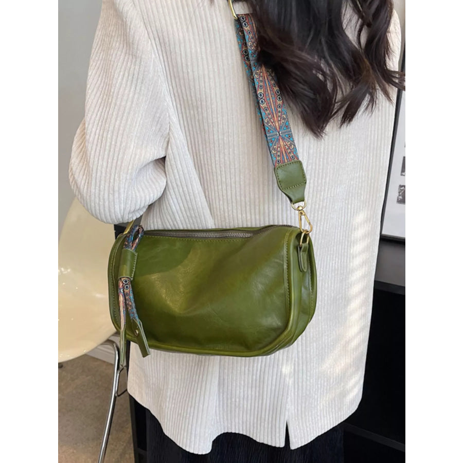 Patterned Strap Crossbody Bag Apparel and Accessories
