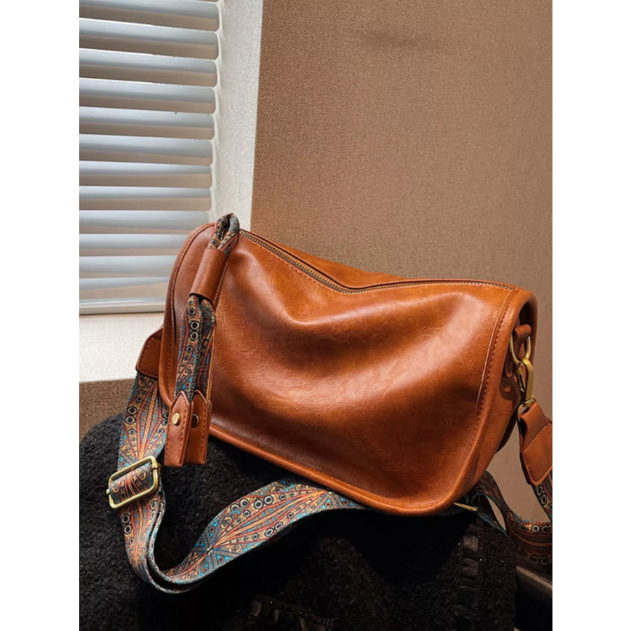Patterned Strap Crossbody Bag Apparel and Accessories