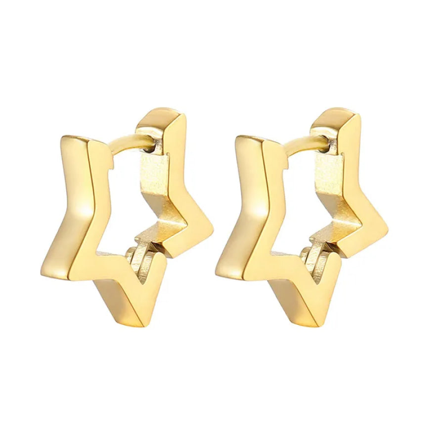 Patty Stainless Steel Star Hoops(Pre-Order) Earrings