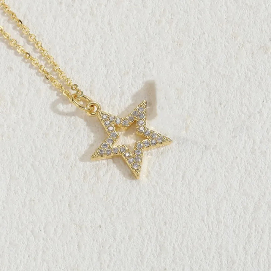 Pavé Open Star Necklace (Pre-Order) Necklaces