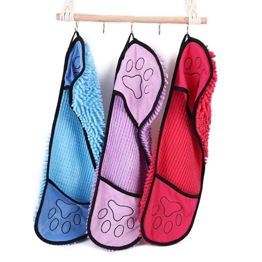 Paw Print Pet Towel Apparel and Accessories