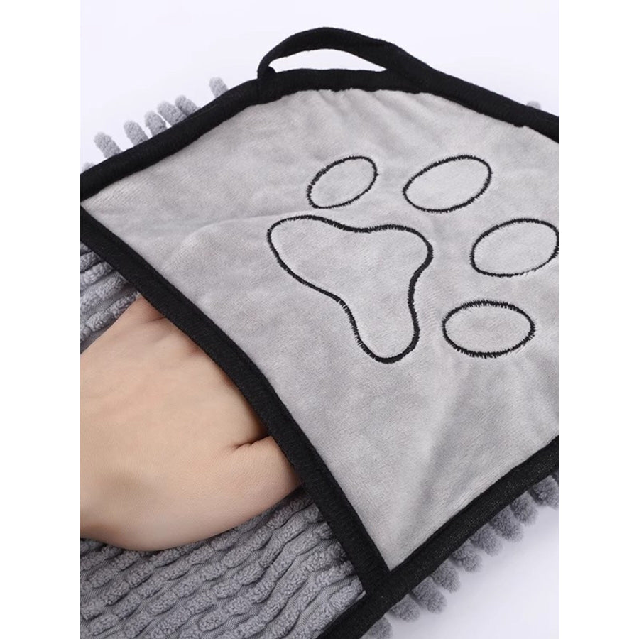 Paw Print Pet Towel Apparel and Accessories