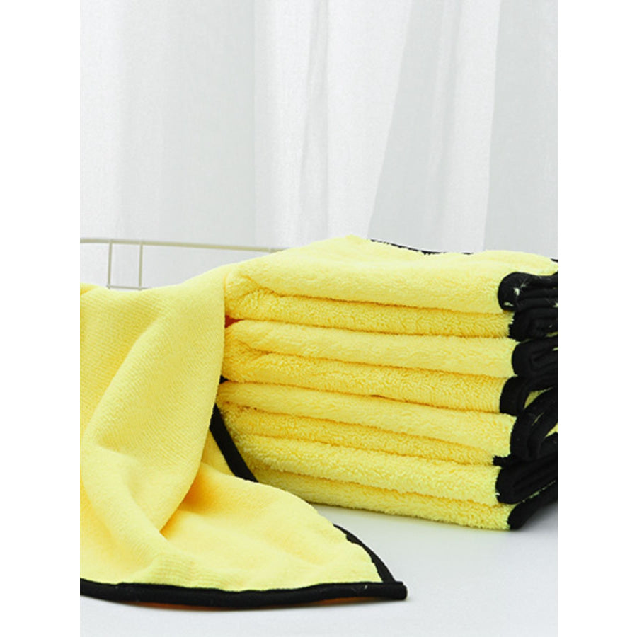 Paw Print Pet Towel Canary Yellow / ONESIZE Apparel and Accessories