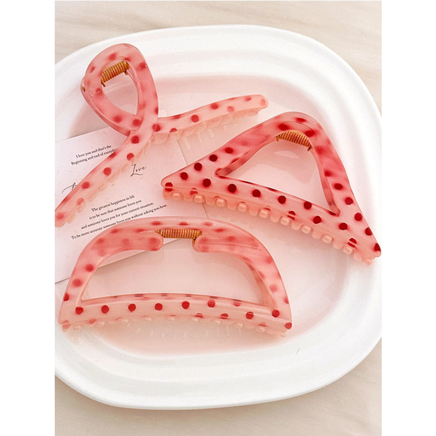 PC Polka Dot Hair Claw Clip Apparel and Accessories