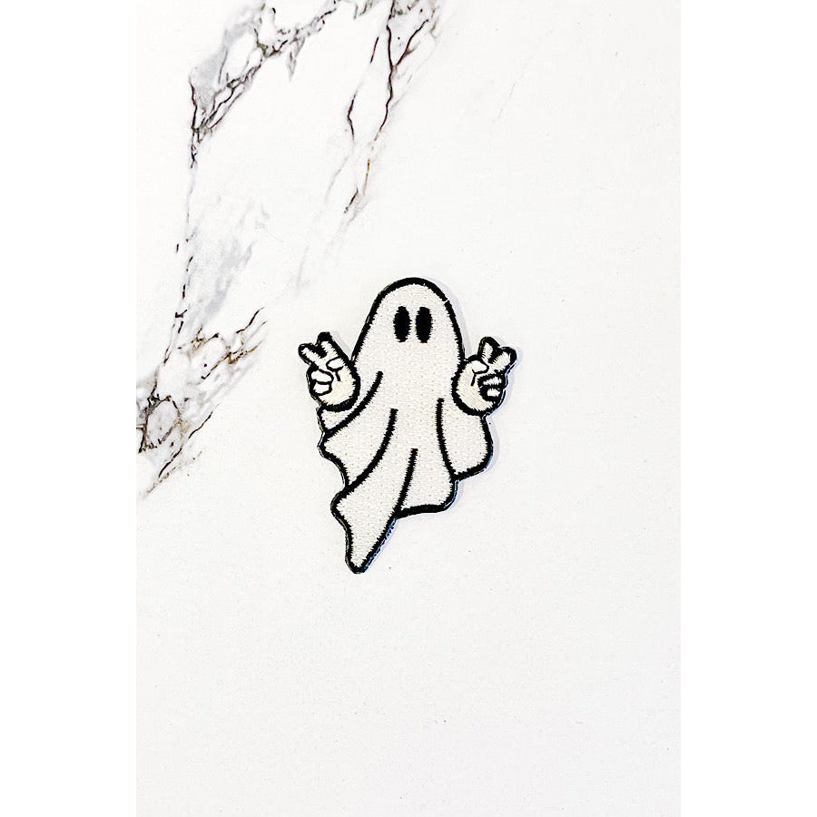 Peaceful Ghost Embroidered Patch WS Patches